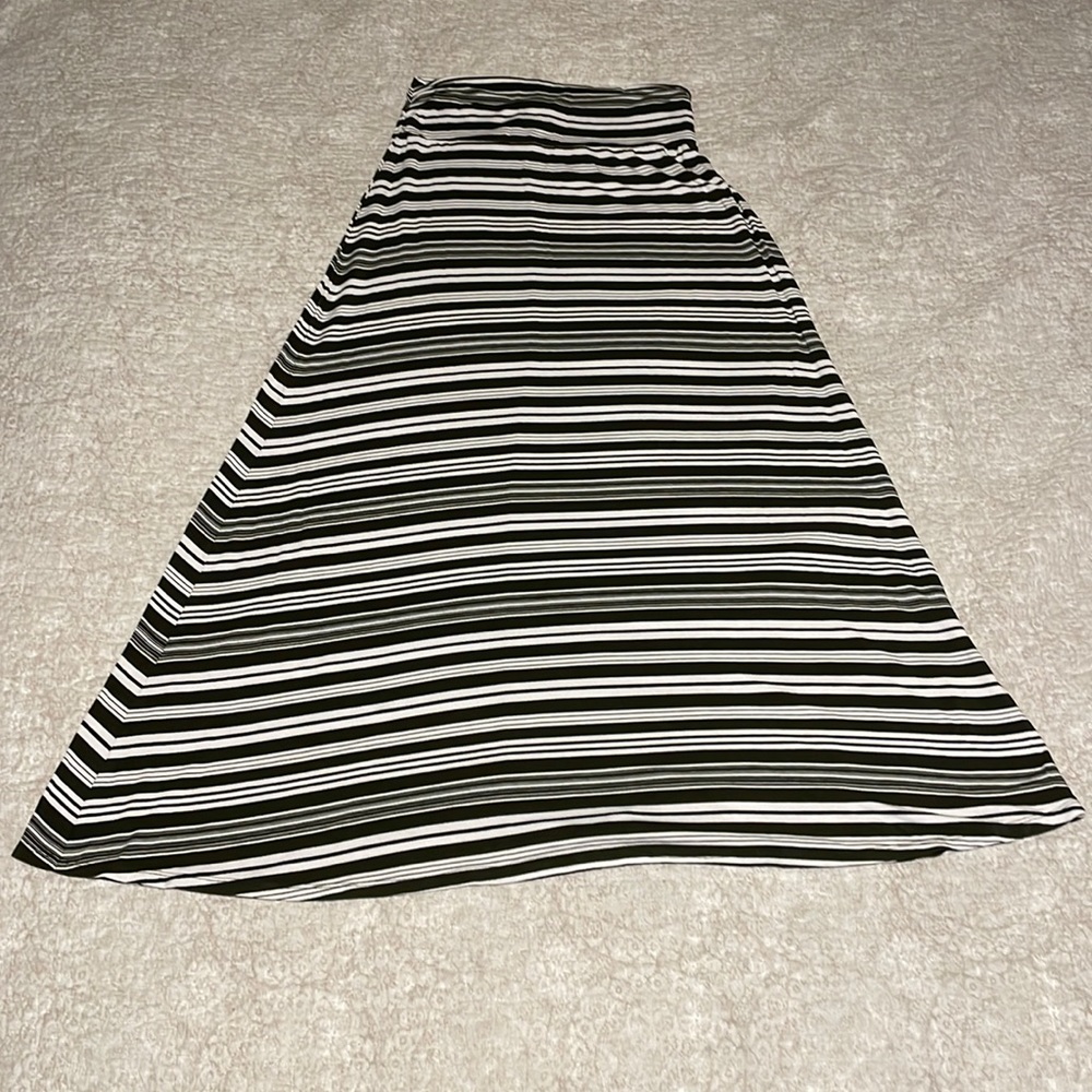 Stripped maxi dress (M)